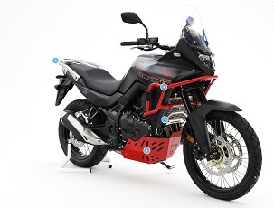 CROSSPRO GMOLE ALUMINIJUMSKE ŠTITNICI MOTORA I HLADNJAKA HONDA XL 750 TRANSALP '23-.25 BOJA CRNA (ODGOVARAJU ZA ORIGINALNE PLOČE POD MOTOR)