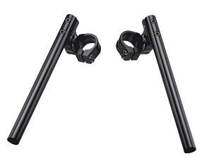 ACCEL VOLAN DVODELNA REGULISANA STREET CLIP-ON DRŽAČ 37MM BOJA CRNA