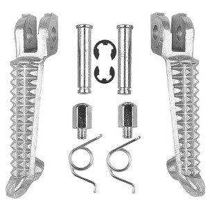 BIKETEC PARTS SET PAPUČICA (PAPUČICE) VOZAČA KOMPLETAN SA NOSAČIMI YAMAHA YZF R1 '98-11, YZF R6 '99-12, YZF R6S '03-09 BOJA SREBRNA
