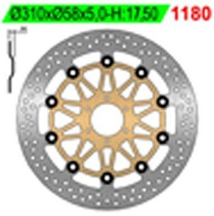 NG DISK KOČIONI PREDNJI HONDA CB 1000 BIG ONE '93-96, VFR 750 R '88-91 (310X58X5MM) (6X6,5MM) PLUTAJUĆI (PO NARUDŽBINI)