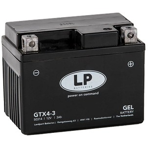 LANDPORT AKUMULATOR GEL GTX4-3 (MG LTX4-3) (G12-4) 12V 4AH 114X71X86 BEZ ODRŽAVANJA - ZALANY (9) = G12-4 L