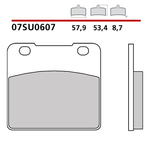 BREMBO 2026/05 KOČIONE PLOČICE KH103 GENUINE CARBON CERAMIC (POLUMETALNE OEM MEŠAVINA) PREDNJA/ZADNJA