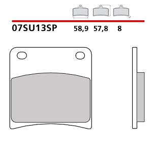 BREMBO 2026/05 KOČIONE PLOČICE KH103 SINTER SP (SINTEROVANI METAL) ZADNJA (ECE R90)