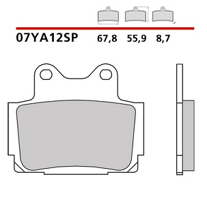 BREMBO 2026/05 KOČIONE PLOČICE KH104 SINTER SP (SINTEROVANI METAL) ZADNJA (ECE R90)