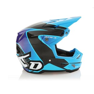 6D HELMETS KACIGA CROSS/ENDURO MODEL ATR-3 WAVE CYAN/BLUE/PURPLE BOJA PLAVA/CRNA/LJUBIČASTA VELIČINA S ( 55 - 56 CM )