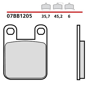BREMBO 2026/05 KOČIONE PLOČICE KH115 SCOOTER GENUINE CARBON CERAMIC (POLUMETALNE OEM MEŠAVINA) PREDNJA/ZADNJA