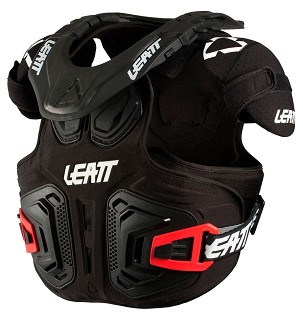 LEATT ŠTITNIK GRUDNOG KOŠA SA ŠTITNIKOM VRATA / KARKU NECK BRACE FUSION VEST 2.0 JUNIOR (DEČJA) BOJA CRNA VELIČINA XXL (150-165 cm)