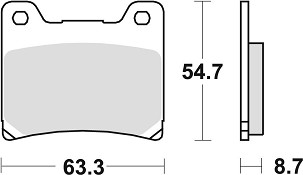 TRW ZF PLOČICE KOČIONE KH88 ORGANIC YAMAHA TZR 125 88-00, FZR 600 89-95, YZF 600 96-02, FZ 750 85-94, XV 750 89-92, YZF 750 93-98, TDM 850 91-96, XJ 900 83-03, FZR 1000 87-95, XV 1100 86-93, VMAX 1200 85-02, XJR 1200 / 1300 94-01, PRZ/ZADNJI (PROMOCIJA)