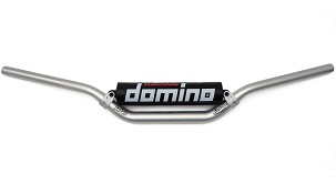 DOMINO VOLAN ALUMINIJUMSKA (ERGAL 7075) FATBAR 28MM VISOKA SA POPREČKOM BOJA SREBRNA