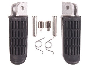BIKETEC PARTS SET PAPUČICA (PAPUČICE) VOZAČA KOMPLETAN SA NOSAČIMI HONDA CB 600 HORNET '98-06, CB 1300 '98-08, CBR 1000 '92-96, CBR 600 '91-98, VTR 1000 '97-03, (ZAMENA ORIGINALA)
