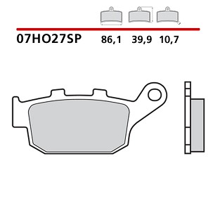 BREMBO 2026/05 KOČIONE PLOČICE KH140 SINTER SP (SINTEROVANI METAL) ZADNJA (ECE R90)