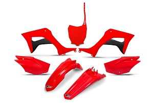 UFO 2026/05 KOMPLET PLASTIKE HONDA CRF 110F '19-26, CRF 125 '25-'27 SIVA BOJA