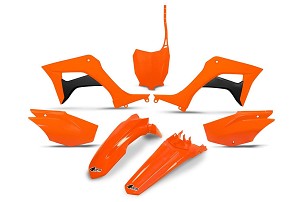 UFO 2026/05 KOMPLET PLASTIKE HONDA CRF 110F '19-26, CRF 125 '25-'27 FLUO NARANDŽASTA BOJA