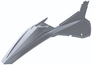 POLISPORT BLATOBRAN ZADNJI SA BOČNIM PLASTIKAMA BETA RR250/300 2T 350/400/450 4T '20-'24 SIVA NARDO GREY