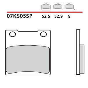 BREMBO 2026/05 KOČIONE PLOČICE KH161 SINTER SP (SINTEROVANI METAL) ZADNJA (ECE R90)