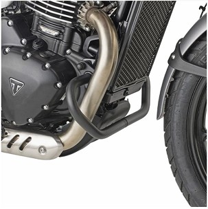 KAPPA GMOLE ŠTITNICI MOTORA TRIUMPH SCRAMBLER 400 X '24-'25, SPEED 400 '24-'25, CRNE