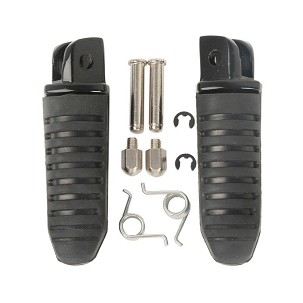 BIKETEC PARTS SET PAPUČICA (PAPUČICE) VOZAČA KOMPLETAN SA NOSAČIMI SUZUKI GSX 1300R HAYABUSA '99-12, GSX 650 '08-12, GSX 1400 '02-08, GSF 1200 BANDIT '95-06, DL 650/1000 '02-19, (ZAMENA ORIGINALA) BOJA CRNA