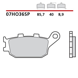 BREMBO 2026/05 KOČIONE PLOČICE KH174 SINTER SP (SINTEROVANI METAL) ZADNJA (ECE R90)