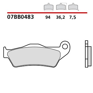 BREMBO 2026/05 KOČIONE PLOČICE KH181 GENUINE SINTER (SINTEROVANI METAL OEM MEŠAVINA) PREDNJA/ZADNJA