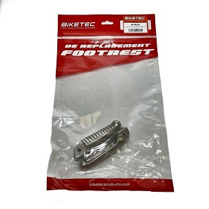 BIKETEC PARTS SET PAPUČICA (PAPUČICE) VOZAČA DUCATI 848/1098/1198 '08-13 BOJA SREBRNA