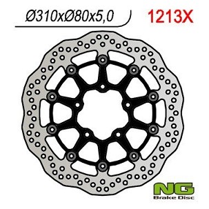 NG DISK KOČIONI PREDNJI KAWASAKI ZX6R 636 13-16, SA800 12-16, ZX10R 08-15, SA1000 15-16, ZZR1400 06-16, GTR1400 07-16, ZX14 07-15 (310X80X5) WAVE PLUTAJUĆI