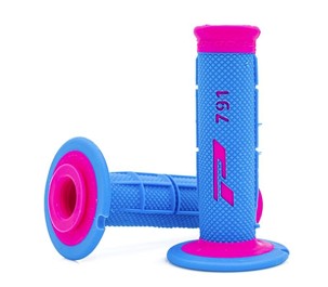 PROGRIP RUČKE PG791 OFF ROAD (22+25MM, DUŽ.115MM) BOJA JASNO PLAVA/FUXIA (DVOKOMPONENTNE) (791-389) (PG791FU/LB)