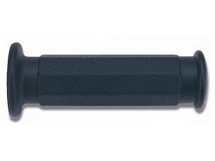 DOMINO RUČKE (RUČKE) SCOOTER PIAGGIO STYLE (22+25MM, DUŽ.114MM) BEZ OTVORA BOJA CRNA