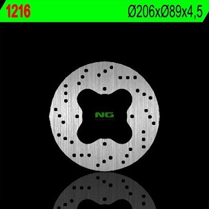NG DISK KOČIONI ZADNJI POLARIS 325/330/500 '02-'06 (206X89X4,5) (4X8,5MM)