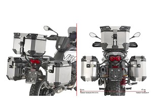 KAPPA NOSAČ KOFERE BOČNE MONOKEY CAM SIDE MOTO GUZZI V85 TT '24-'25, - POD KOFERE KFR K'FORCE I KVG K'VOYAGER ALU