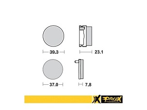 PROX PLOČICE KOČIONE KH155 YAMAHA YFS 200 BLASTER '91-'02 ZADNJI