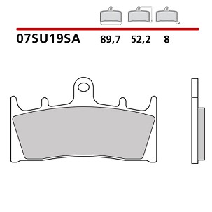 BREMBO 2026/05 KOČIONE PLOČICE KH188 SINTER SA (SINTEROVANI METAL) PREDNJA (ECE R90)