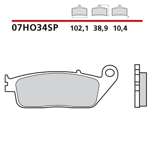 BREMBO 2026/05 KOČIONE PLOČICE KH196 SINTER SP (SINTEROVANI METAL) ZADNJA (ECE R90)