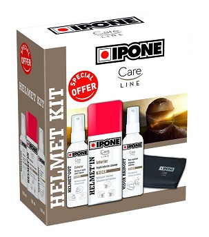 IPONE HELMET KIT SET ZA NEGE KACIGE (HELMET OUT, HELMET IN, VISOR RAINOFF, MICROFIBRA) (CARELINE) (4)
