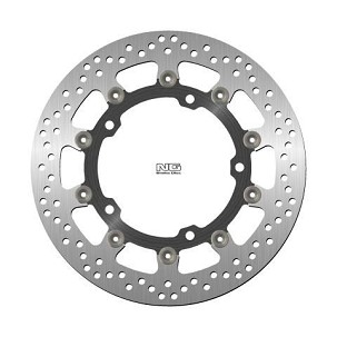 NG DISK KOČIONI PREDNJI TRIUMPH SPEED TRIPLE 1050 '11-17, STREET TRIPLE 1050 '08-'17, TROPHY 1215 '12-'18 (320X150X5MM) (5X10,5MM) PLUTAJUĆI (SREDINA ALUMINIJUMSKA)