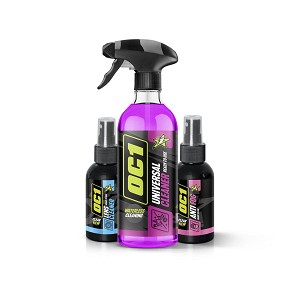 OC1 SET HELMET & VISIOR Lens Cleaner 100ml + Anti Fog 100ml + Universal Cleaner 0,45L