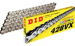 DID LANAC POGONSKI 428VX-128 (128 KARIKA) X-RING (OTVOREN + ZAKIVAK)
