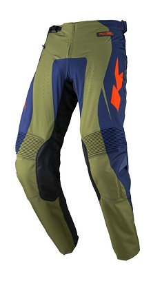KENNY RACING PANTALONE CROSS/ENDURO MODEL PERFORMANCE SOLID KAKI BOJA ZELENA/PLAVA VELIČINA M (32)