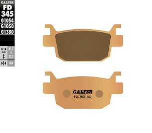 GALFER PLOČICE KOČIONE KH415 SINTER METAL (ZLATNE) SKUTER