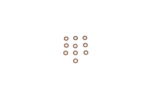 ARTEIN GASKETS BAKARNE PODLOŠKE KOMPL. 10 KOM. M6 (5 x 9 x 1,00 mm) (BAKARNA PODLOŠKA) COPPER WASHERS