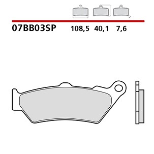 BREMBO 2026/05 KOČIONE PLOČICE KH209 SINTER SP (SINTEROVANI METAL) ZADNJA (ECE R90)