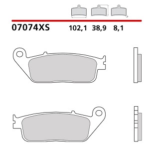 BREMBO 2026/05 KOČIONE PLOČICE KH226 / KH142 SCOOTER SINTER XS (SINTEROVANI METAL) PREDNJA/ZADNJA (ECE R90)