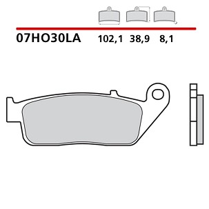 BREMBO 2026/05 KOČIONE PLOČICE KH226 / KH142 SINTER LA (SINTEROVANI METAL) PREDNJA (ECE R90)
