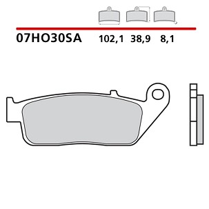 BREMBO 2026/05 KOČIONE PLOČICE KH226 / KH142 SINTER SA (SINTEROVANI METAL) PREDNJA (ECE R90)