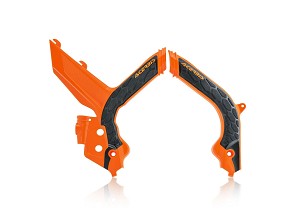 ACERBIS ŠTITNICI RAMA X-GRIP KTM EXC / EXC-F / XC-W / XCF-W '20-'23 BOJA NARANDŽASTA / CRNA