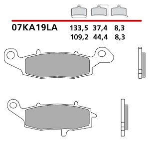 BREMBO 2026/05 KOČIONE PLOČICE KH229 SINTER LA (SINTEROVANI METAL) PREDNJA (ECE R90)