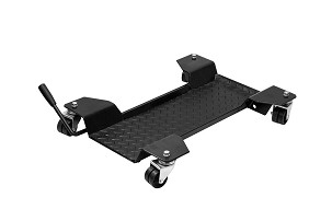 BIKETEC PRO STALAK / KOLICA ZA MOTOCIKL / SKUTER (ŠIRINA: ZEWN. 43 CM ŠIRINA  WEWN. 18,5CM DUŽ. 61CM WYS. 10CM) BOJA CRNA