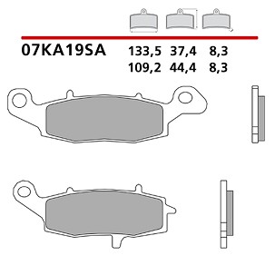 BREMBO 2026/05 KOČIONE PLOČICE KH229 SINTER SA (SINTEROVANI METAL) PREDNJA (ECE R90)
