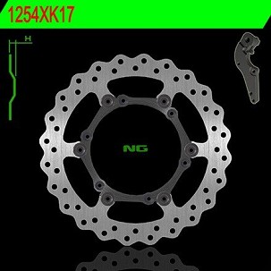 NG DISK KOČIONI PREDNJI SA ADAPTEREM 270MM HUSABERG TE/FE '14-'18, HUSQVARNA TC/TE/FC/FE 125/510 '14-'17, KTM SX/EXC/SXF/EXCF 125/530 '08-'18 WAVE PLUTAJUĆI