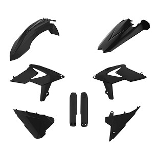 POLISPORT KOMPLET PLASTIKE (FULL KIT) BETA 2T/4T '18-'19W SETU ŠTITNICI AMORTIZERA (8398700003) BOJA CRNA