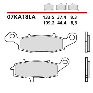 BREMBO 2026/05 KOČIONE PLOČICE KH231 SINTER LA (SINTEROVANI METAL) PREDNJA (ECE R90)